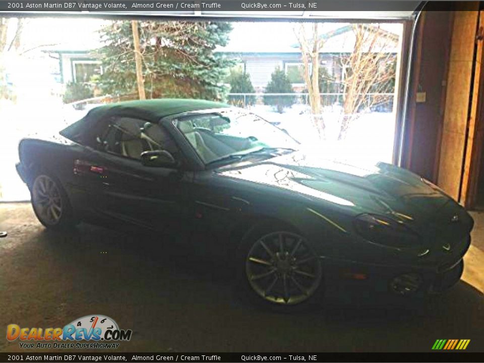 2001 Aston Martin DB7 Vantage Volante Almond Green / Cream Truffle Photo #7