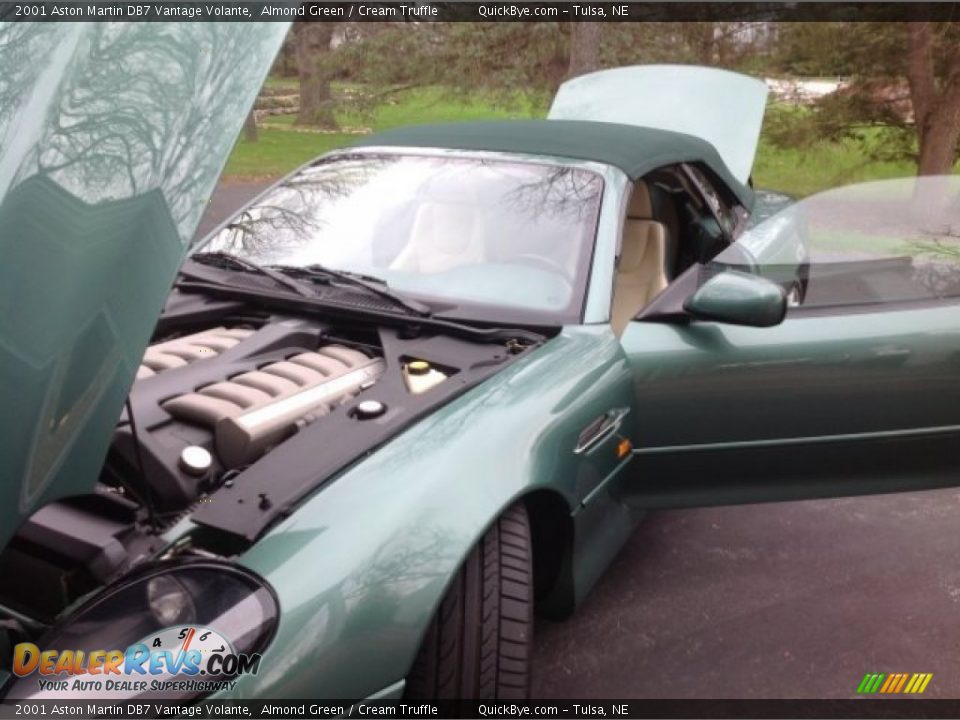2001 Aston Martin DB7 Vantage Volante Almond Green / Cream Truffle Photo #8
