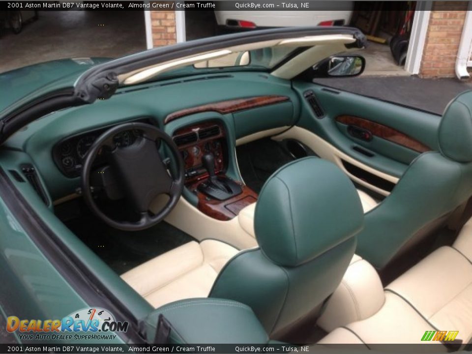 Cream Truffle Interior - 2001 Aston Martin DB7 Vantage Volante Photo #9