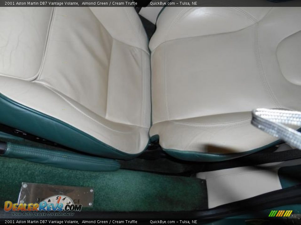 2001 Aston Martin DB7 Vantage Volante Almond Green / Cream Truffle Photo #11
