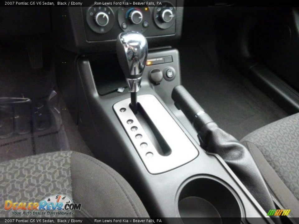 2007 Pontiac G6 V6 Sedan Black / Ebony Photo #17