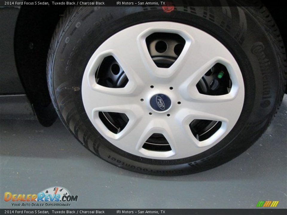 2014 Ford Focus S Sedan Tuxedo Black / Charcoal Black Photo #4