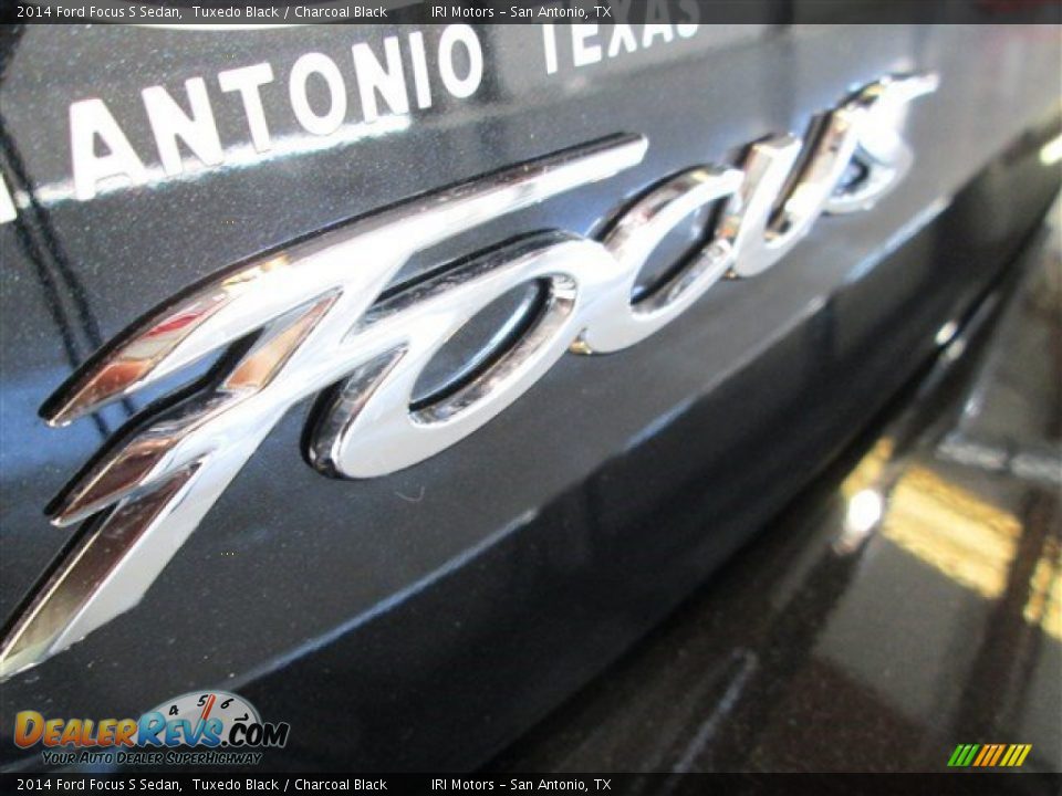 2014 Ford Focus S Sedan Tuxedo Black / Charcoal Black Photo #6