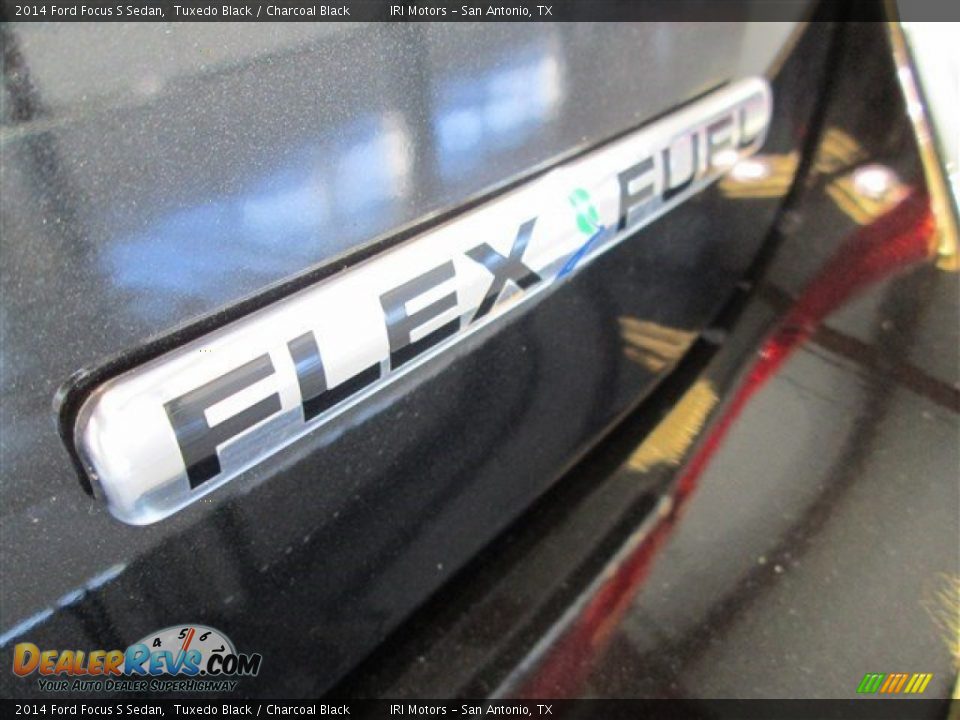 2014 Ford Focus S Sedan Tuxedo Black / Charcoal Black Photo #7