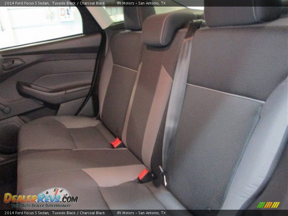 2014 Ford Focus S Sedan Tuxedo Black / Charcoal Black Photo #10