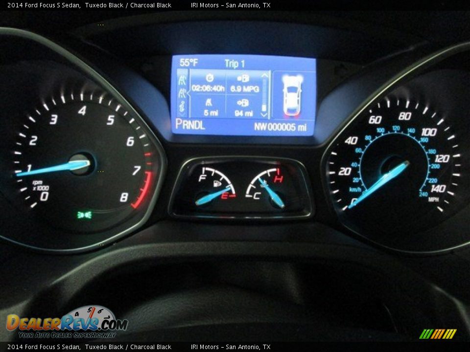 2014 Ford Focus S Sedan Tuxedo Black / Charcoal Black Photo #20