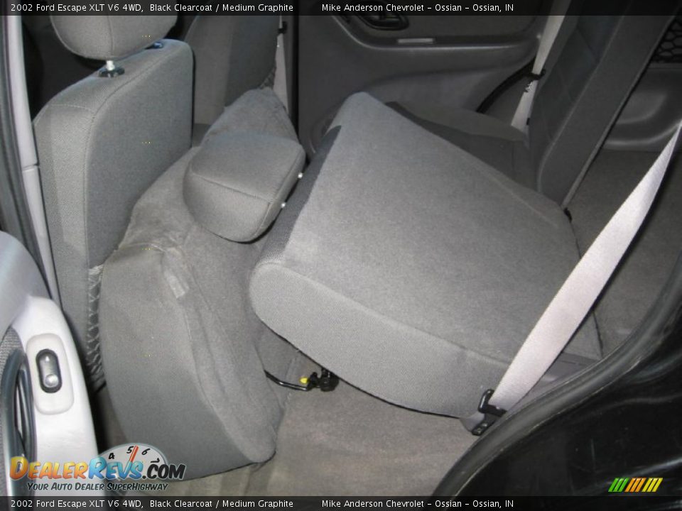 2002 Ford Escape XLT V6 4WD Black Clearcoat / Medium Graphite Photo #14
