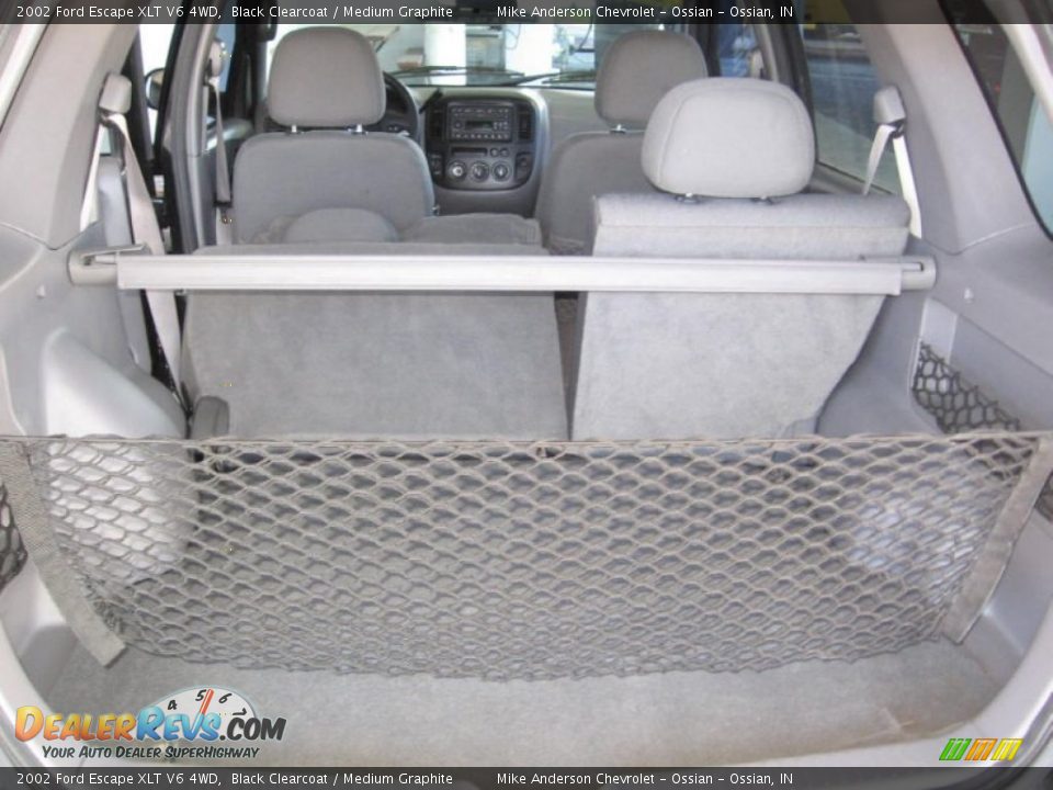 2002 Ford Escape XLT V6 4WD Black Clearcoat / Medium Graphite Photo #15