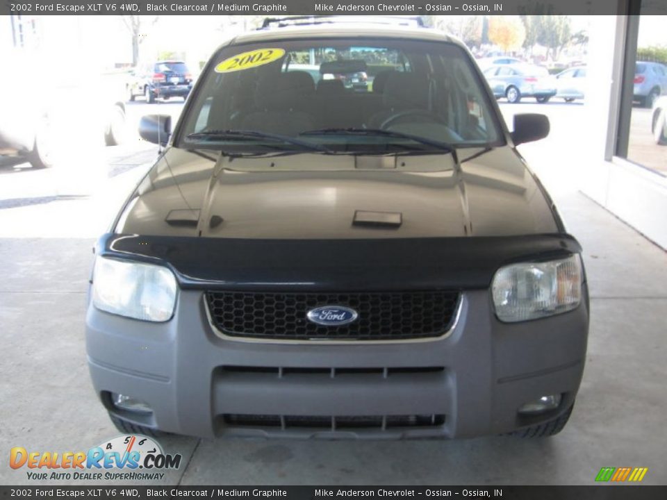 2002 Ford Escape XLT V6 4WD Black Clearcoat / Medium Graphite Photo #21