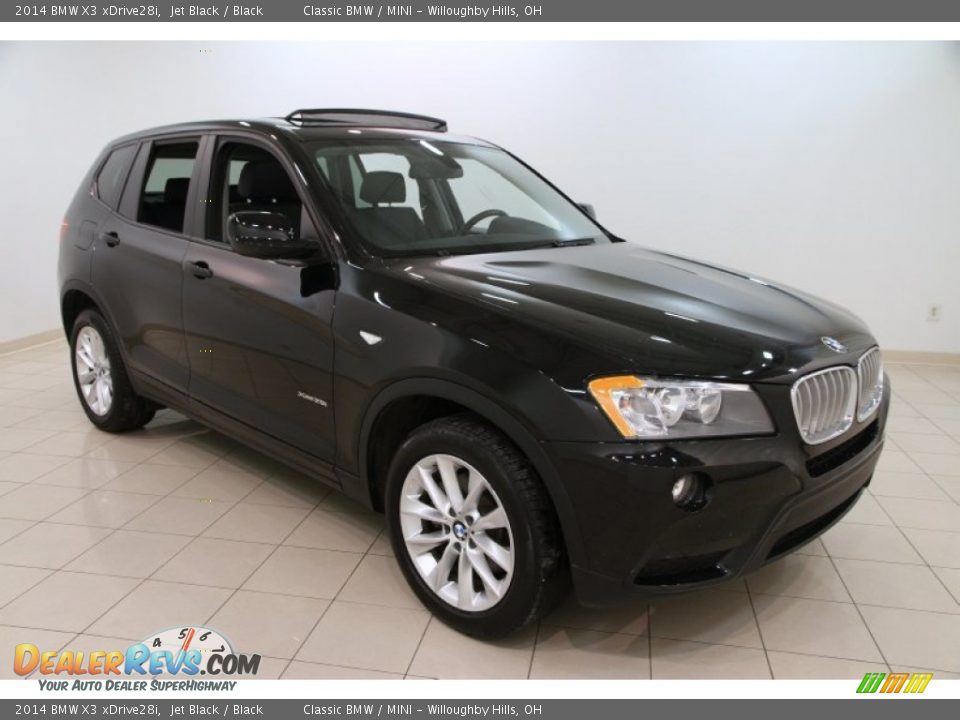 2014 BMW X3 xDrive28i Jet Black / Black Photo #1