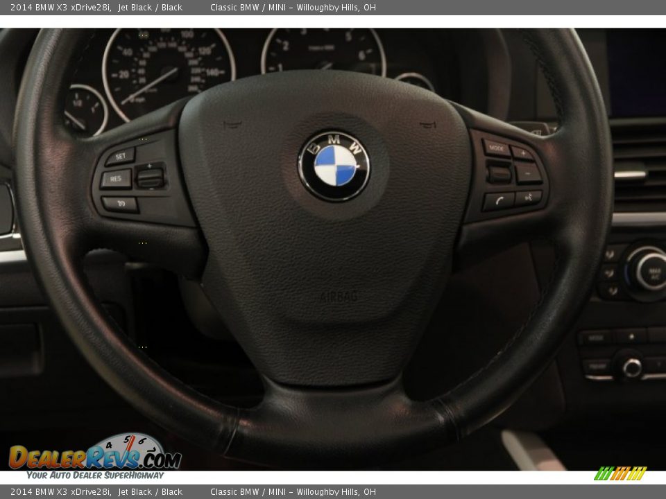 2014 BMW X3 xDrive28i Jet Black / Black Photo #10