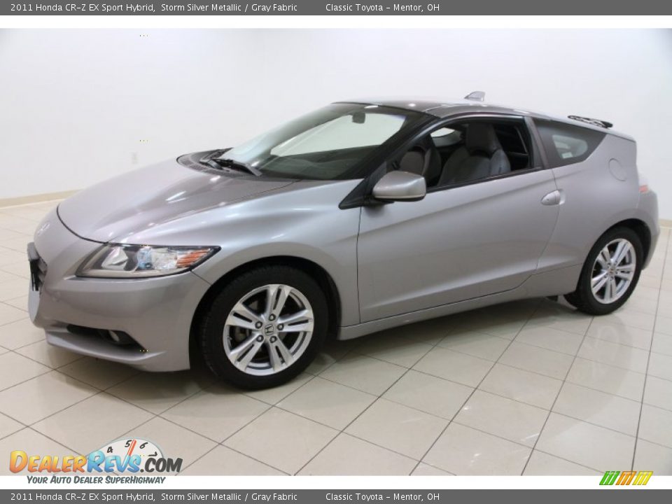 2011 Honda CR-Z EX Sport Hybrid Storm Silver Metallic / Gray Fabric Photo #3