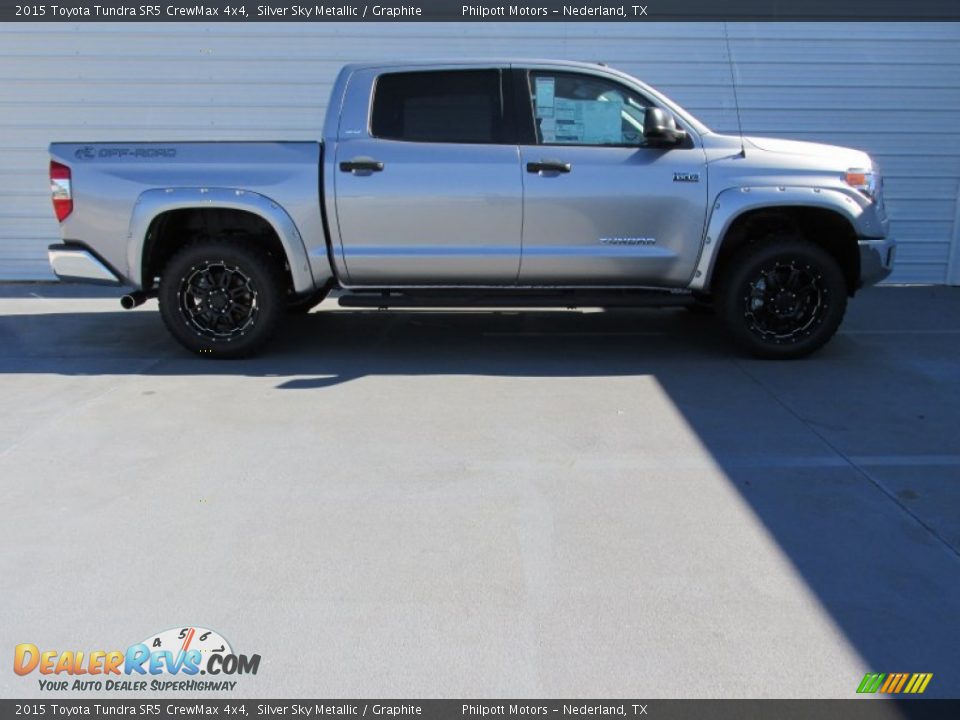 Silver Sky Metallic 2015 Toyota Tundra SR5 CrewMax 4x4 Photo #3