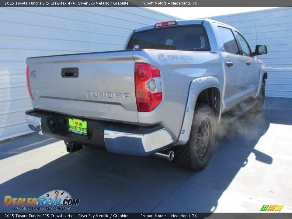 2015 Toyota Tundra SR5 CrewMax 4x4 Silver Sky Metallic / Graphite Photo #4