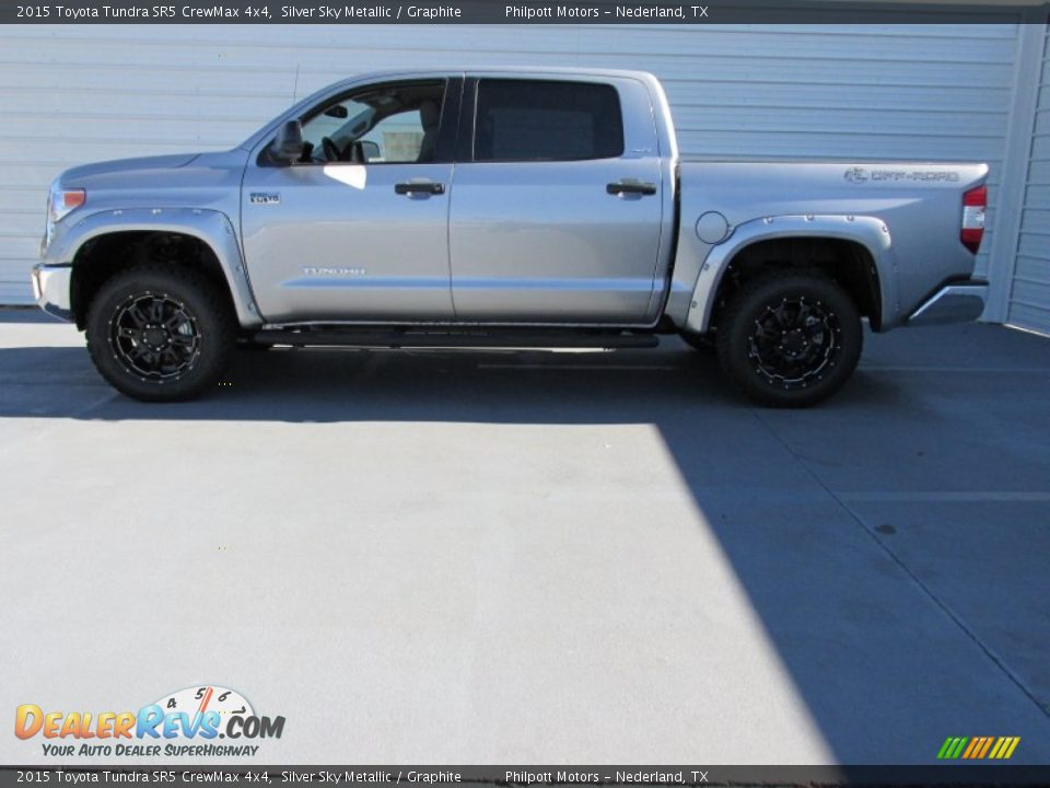 2015 Toyota Tundra SR5 CrewMax 4x4 Silver Sky Metallic / Graphite Photo #6