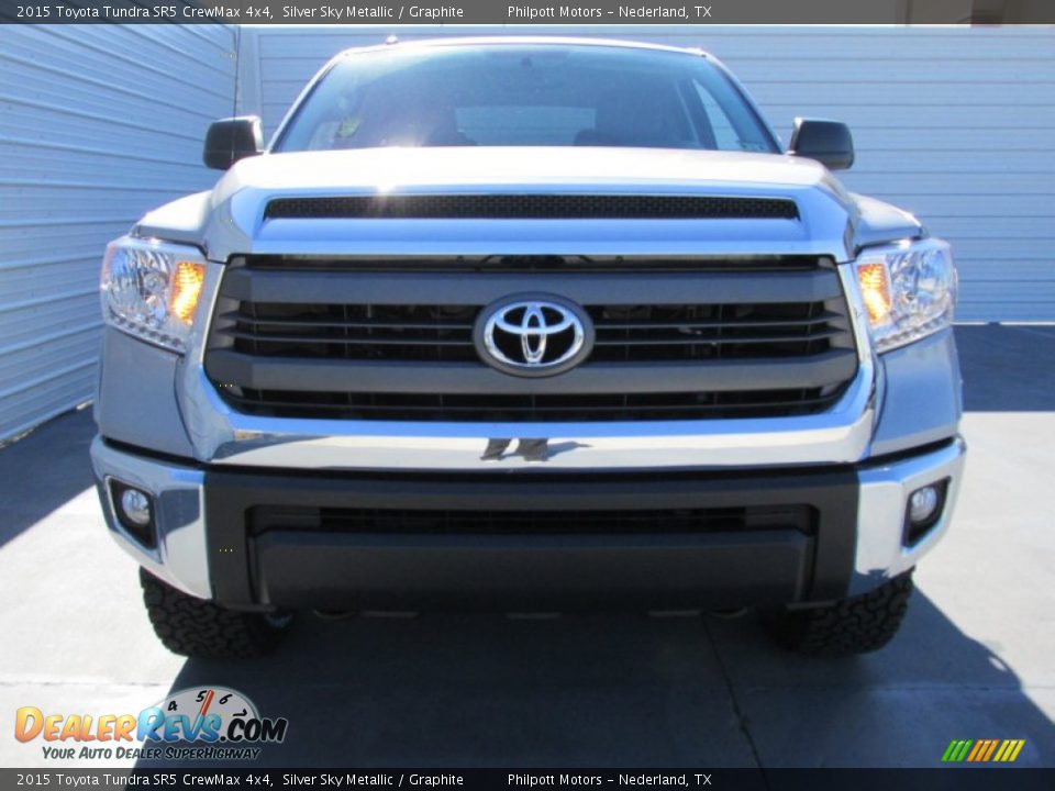 2015 Toyota Tundra SR5 CrewMax 4x4 Silver Sky Metallic / Graphite Photo #8