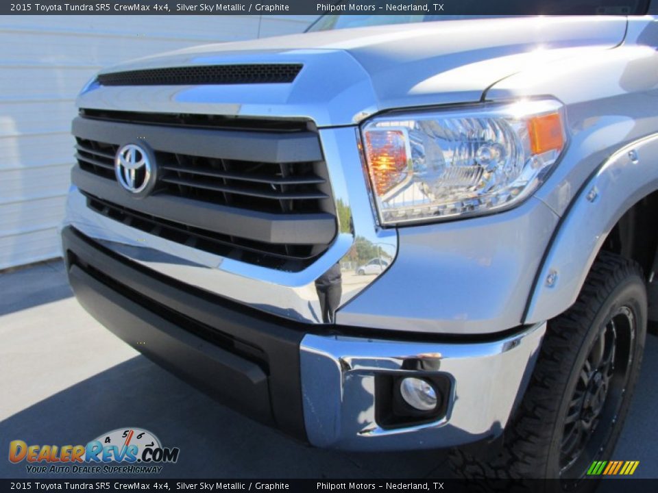 2015 Toyota Tundra SR5 CrewMax 4x4 Silver Sky Metallic / Graphite Photo #10