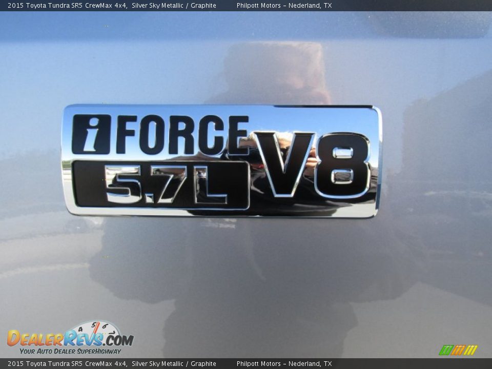 2015 Toyota Tundra SR5 CrewMax 4x4 Silver Sky Metallic / Graphite Photo #14