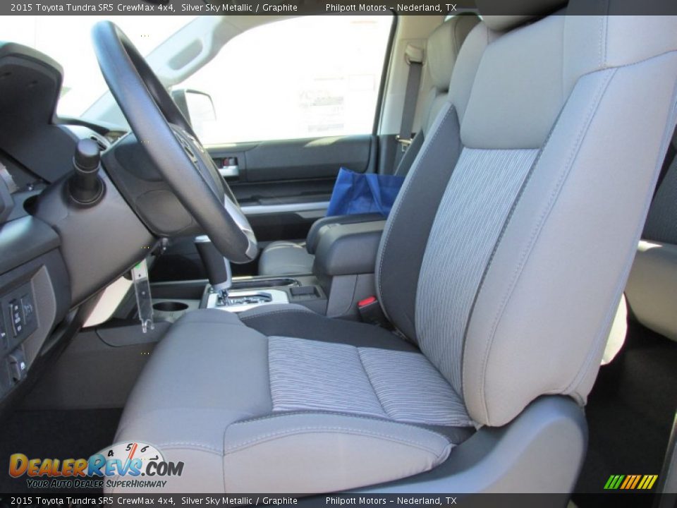2015 Toyota Tundra SR5 CrewMax 4x4 Silver Sky Metallic / Graphite Photo #27