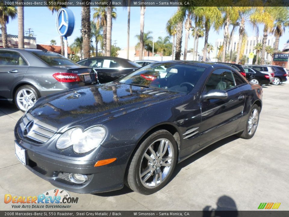 Front 3/4 View of 2008 Mercedes-Benz SL 550 Roadster Photo #5