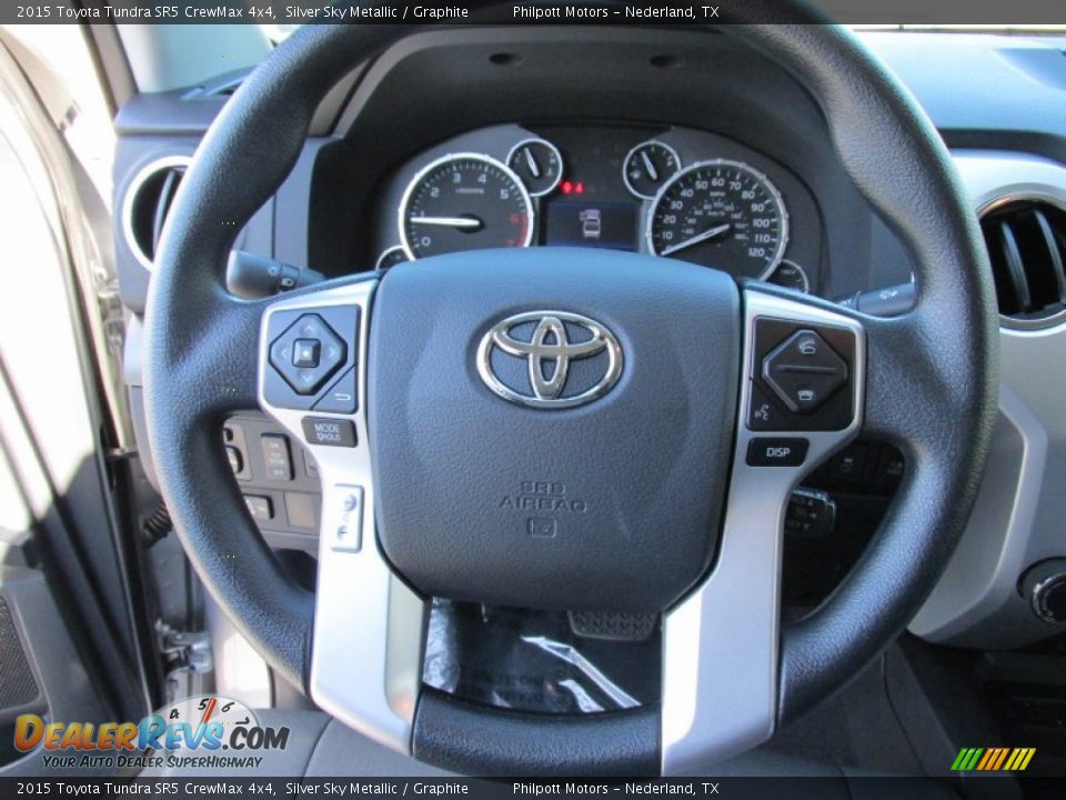 2015 Toyota Tundra SR5 CrewMax 4x4 Silver Sky Metallic / Graphite Photo #36