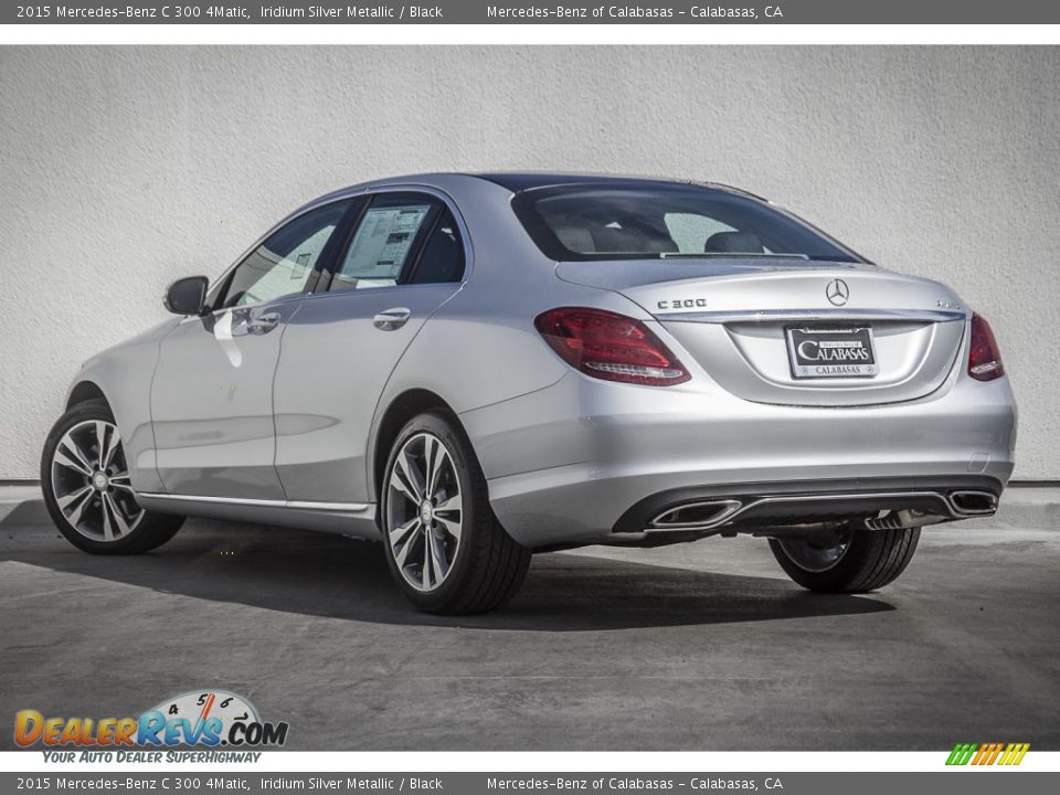 2015 Mercedes-Benz C 300 4Matic Iridium Silver Metallic / Black Photo #2