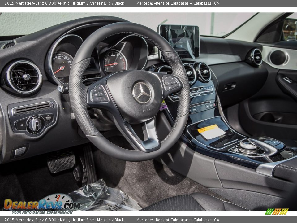 2015 Mercedes-Benz C 300 4Matic Iridium Silver Metallic / Black Photo #5