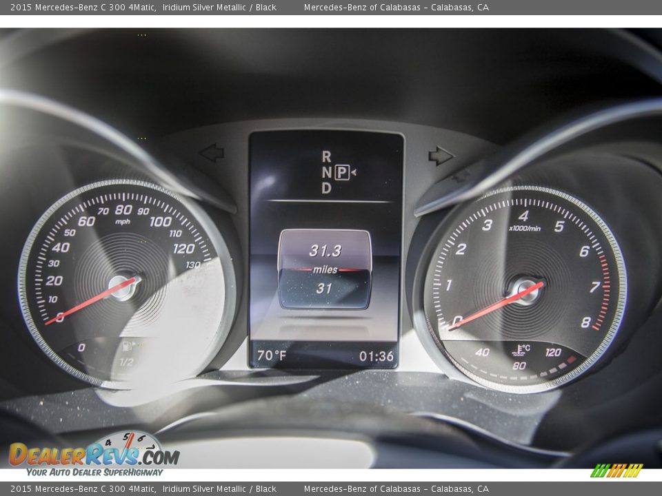 2015 Mercedes-Benz C 300 4Matic Iridium Silver Metallic / Black Photo #6