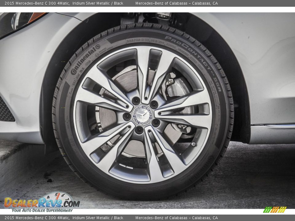 2015 Mercedes-Benz C 300 4Matic Iridium Silver Metallic / Black Photo #9