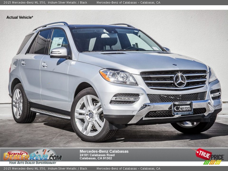 2015 Mercedes-Benz ML 350 Iridium Silver Metallic / Black Photo #1