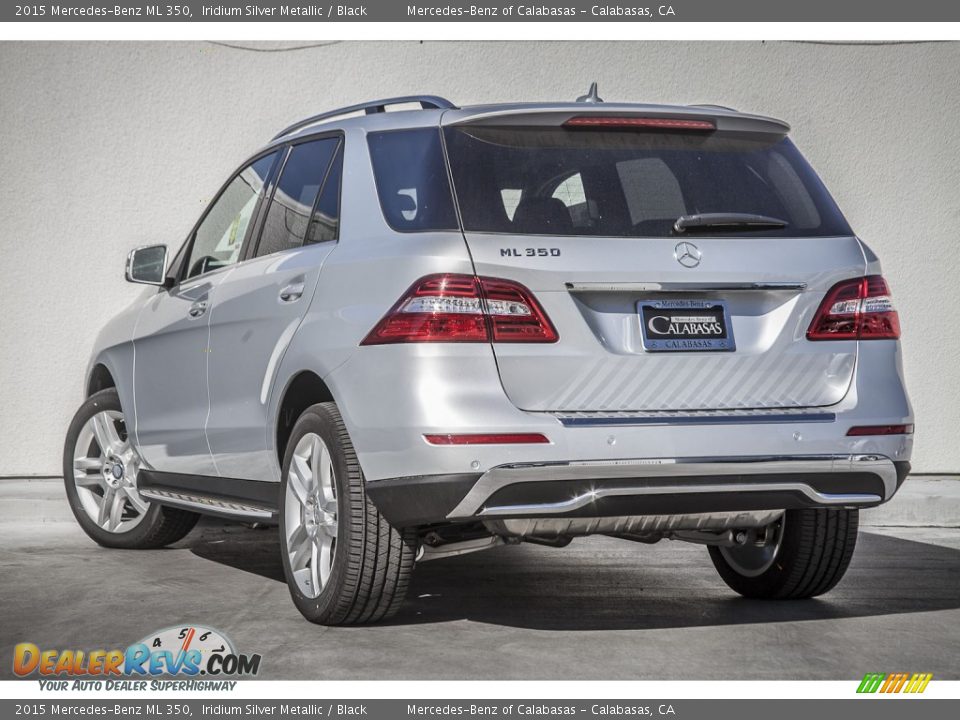 2015 Mercedes-Benz ML 350 Iridium Silver Metallic / Black Photo #2