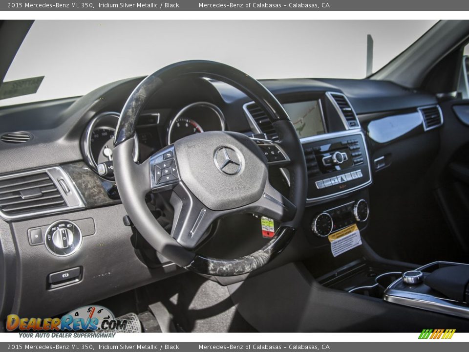 2015 Mercedes-Benz ML 350 Iridium Silver Metallic / Black Photo #5
