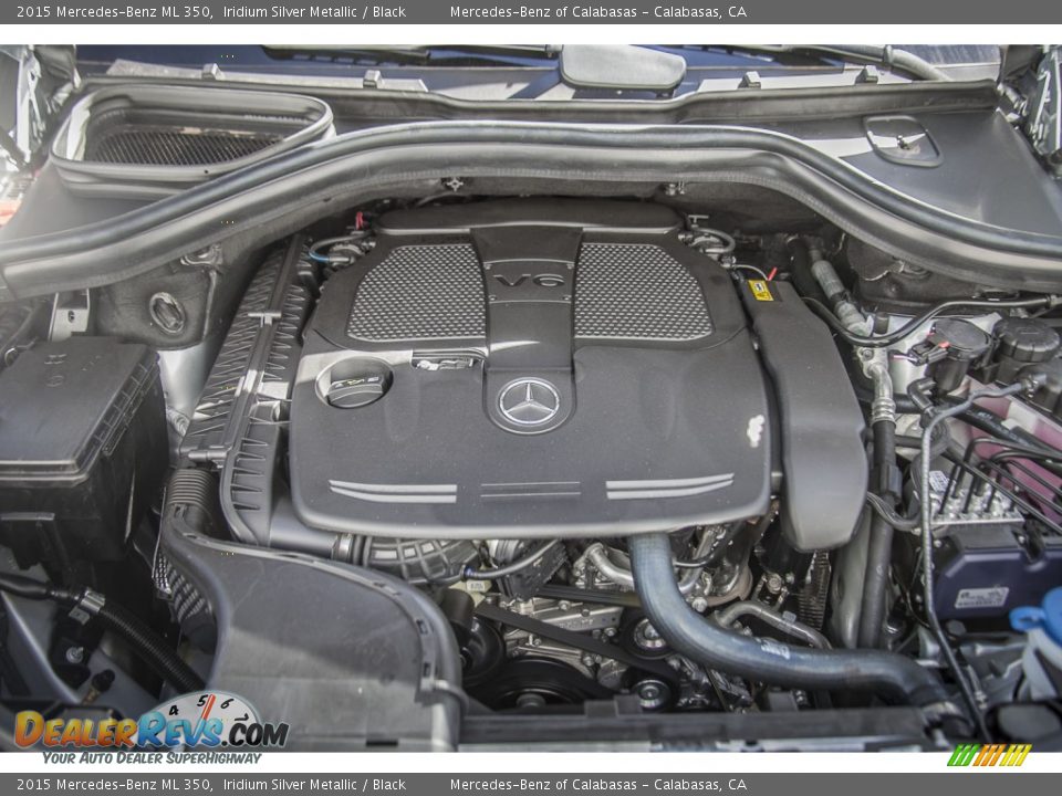 2015 Mercedes-Benz ML 350 Iridium Silver Metallic / Black Photo #9