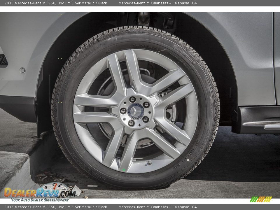 2015 Mercedes-Benz ML 350 Iridium Silver Metallic / Black Photo #10