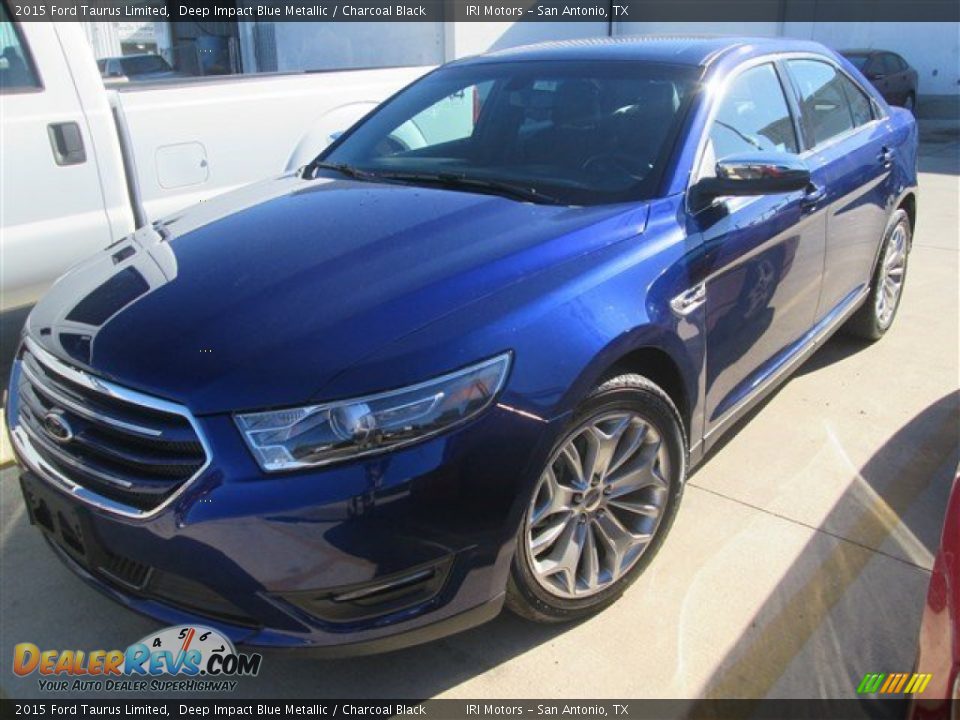 2015 Ford Taurus Limited Deep Impact Blue Metallic / Charcoal Black Photo #1