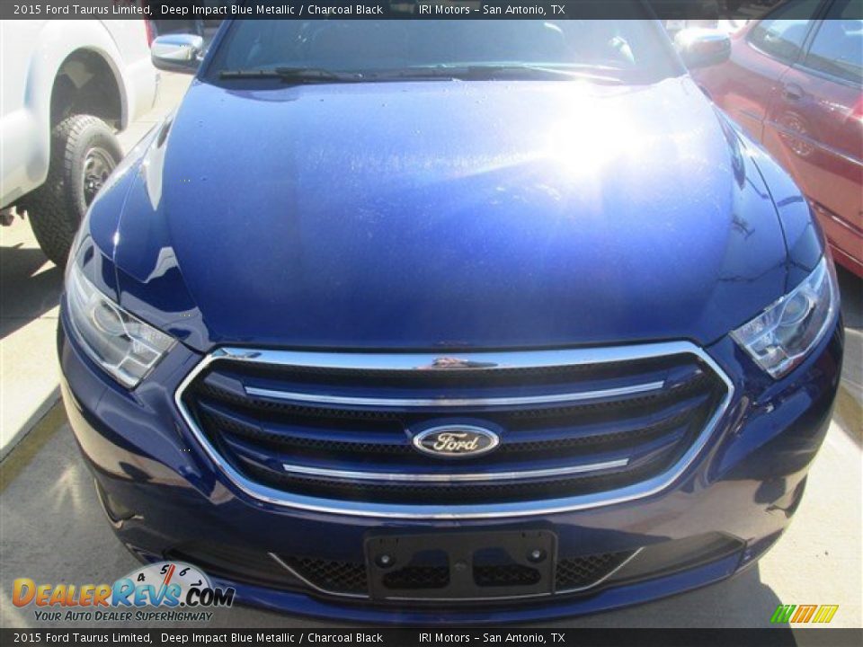 2015 Ford Taurus Limited Deep Impact Blue Metallic / Charcoal Black Photo #3