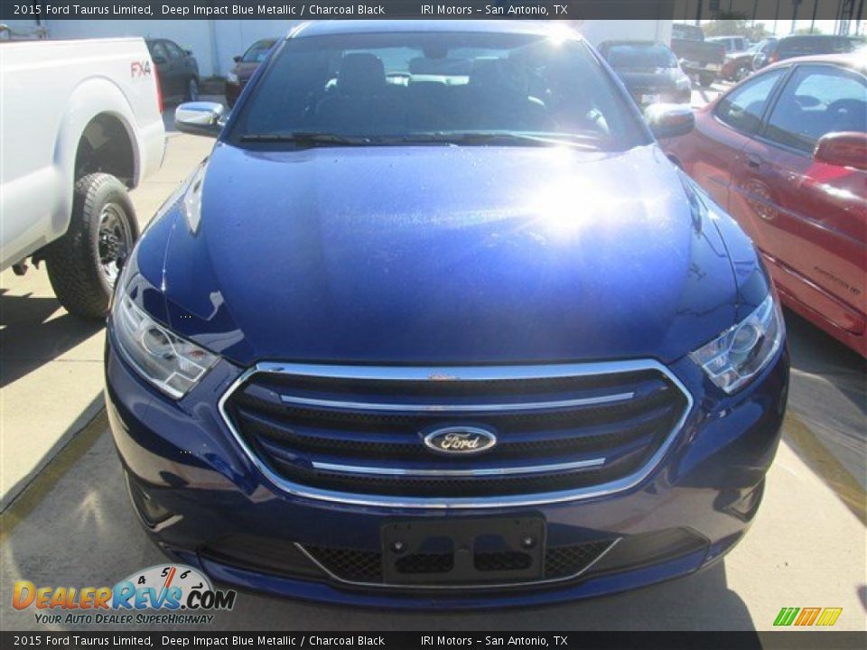 2015 Ford Taurus Limited Deep Impact Blue Metallic / Charcoal Black Photo #4