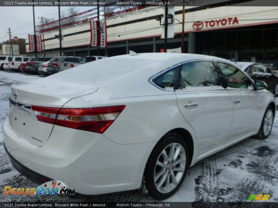 2013 Toyota Avalon Limited Blizzard White Pearl / Almond Photo #15