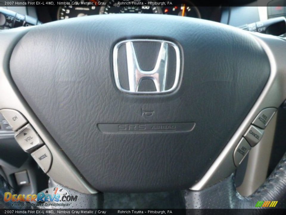 2007 Honda Pilot EX-L 4WD Nimbus Gray Metallic / Gray Photo #22