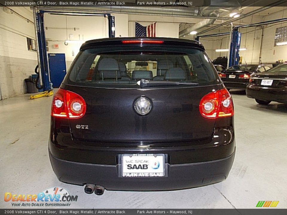 2008 Volkswagen GTI 4 Door Black Magic Metallic / Anthracite Black Photo #4