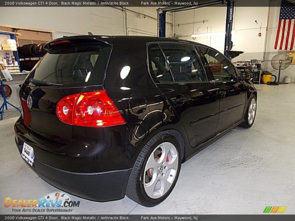 2008 Volkswagen GTI 4 Door Black Magic Metallic / Anthracite Black Photo #5