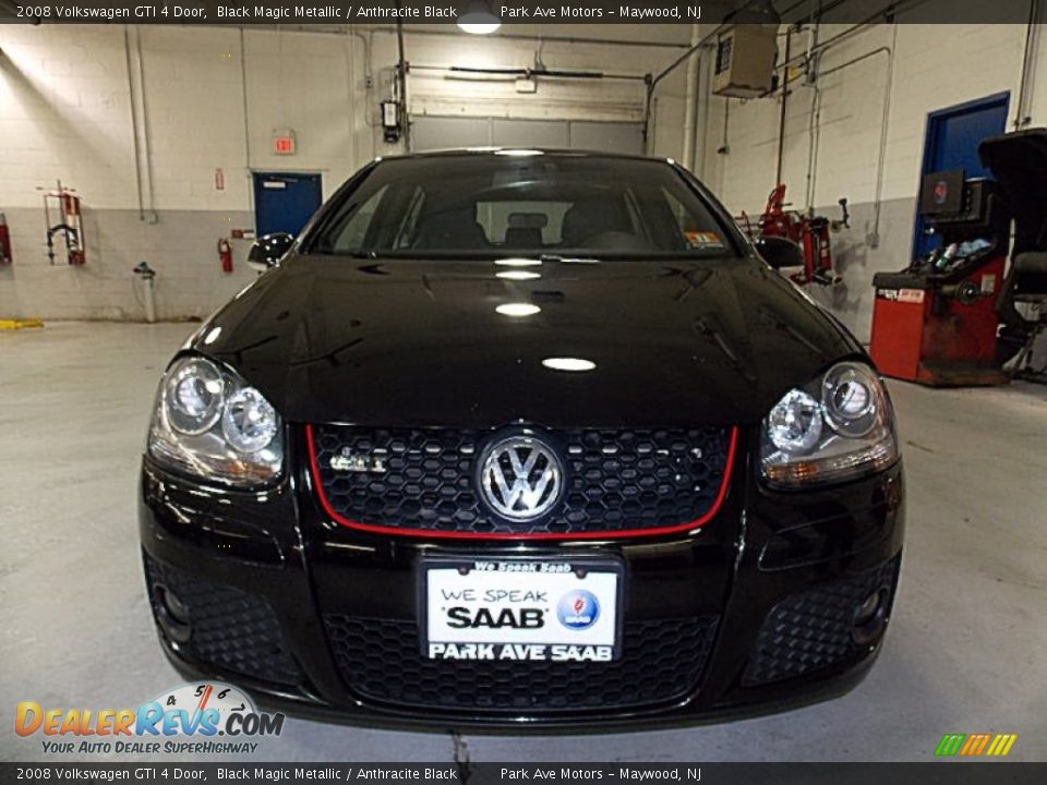 2008 Volkswagen GTI 4 Door Black Magic Metallic / Anthracite Black Photo #8