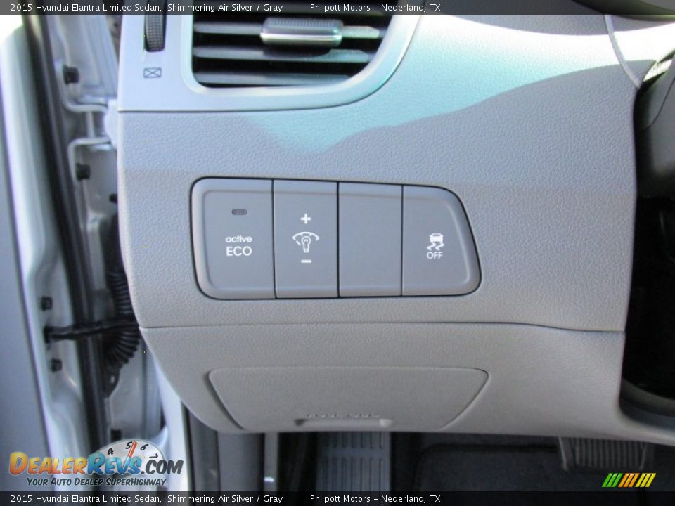 2015 Hyundai Elantra Limited Sedan Shimmering Air Silver / Gray Photo #34