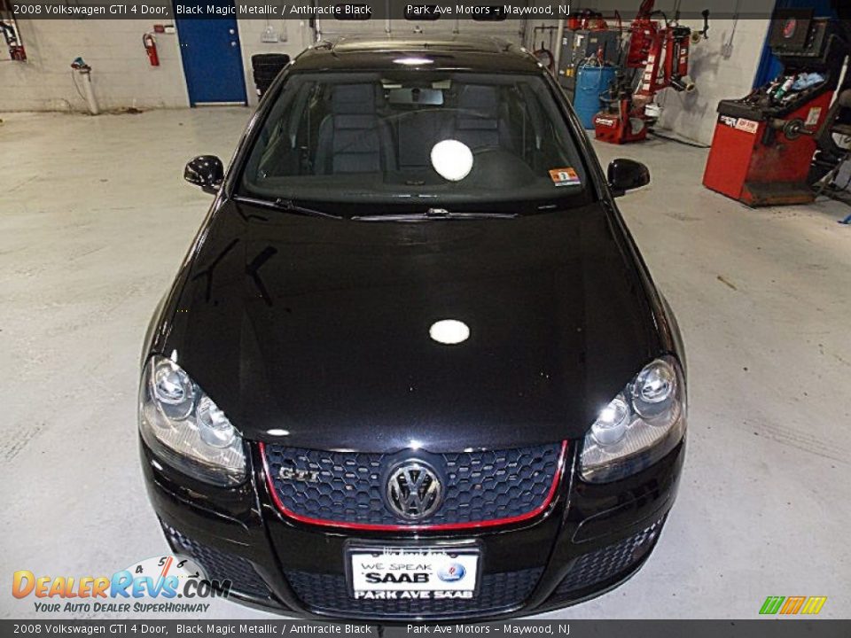 2008 Volkswagen GTI 4 Door Black Magic Metallic / Anthracite Black Photo #9