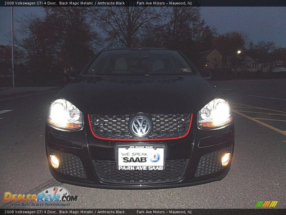 2008 Volkswagen GTI 4 Door Black Magic Metallic / Anthracite Black Photo #10