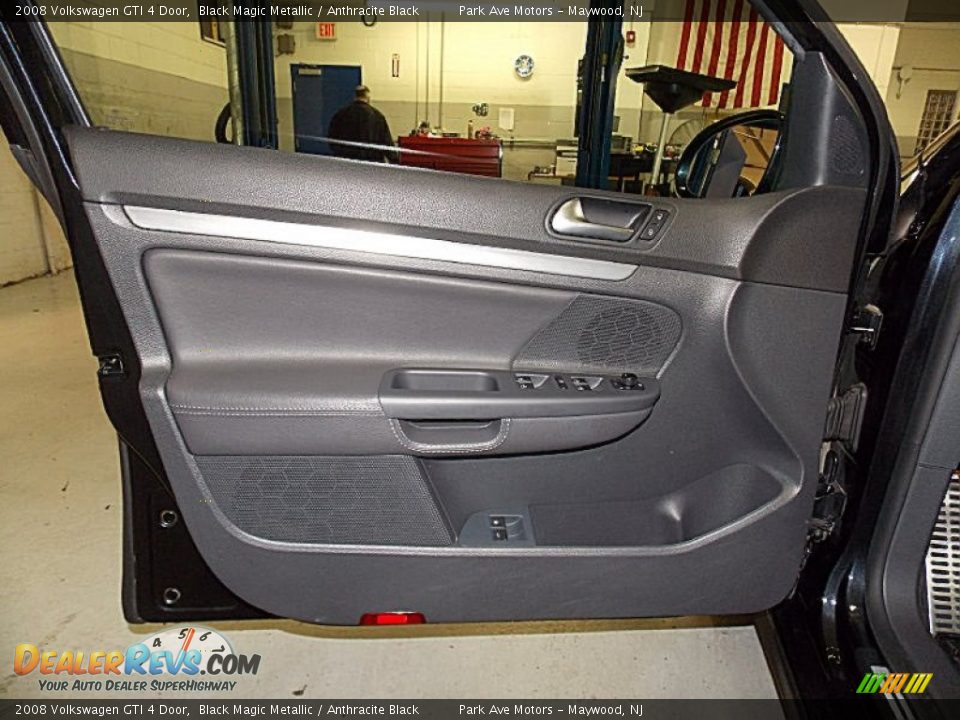 2008 Volkswagen GTI 4 Door Black Magic Metallic / Anthracite Black Photo #11