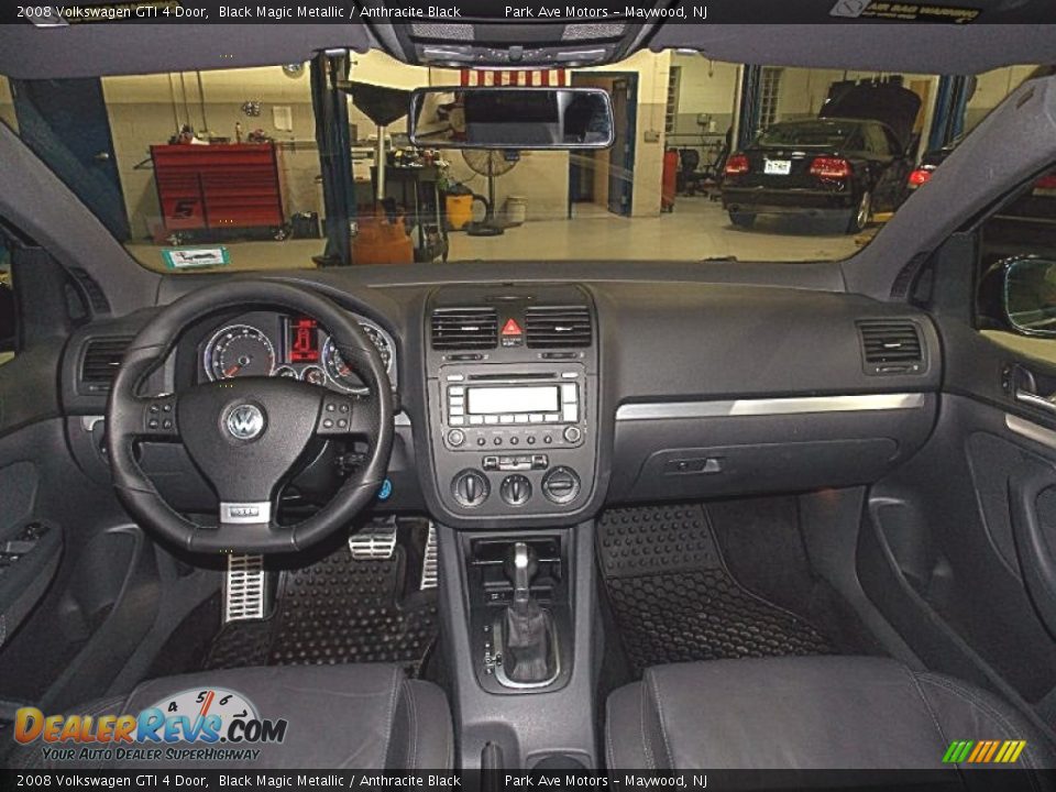 2008 Volkswagen GTI 4 Door Black Magic Metallic / Anthracite Black Photo #14