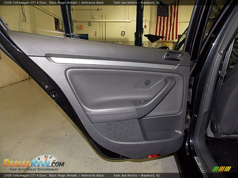 2008 Volkswagen GTI 4 Door Black Magic Metallic / Anthracite Black Photo #16