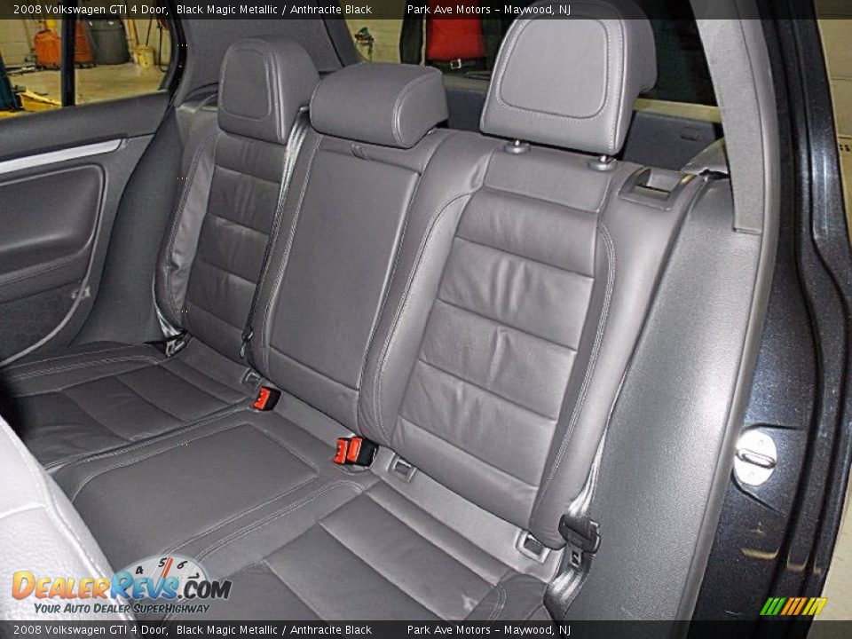 2008 Volkswagen GTI 4 Door Black Magic Metallic / Anthracite Black Photo #17