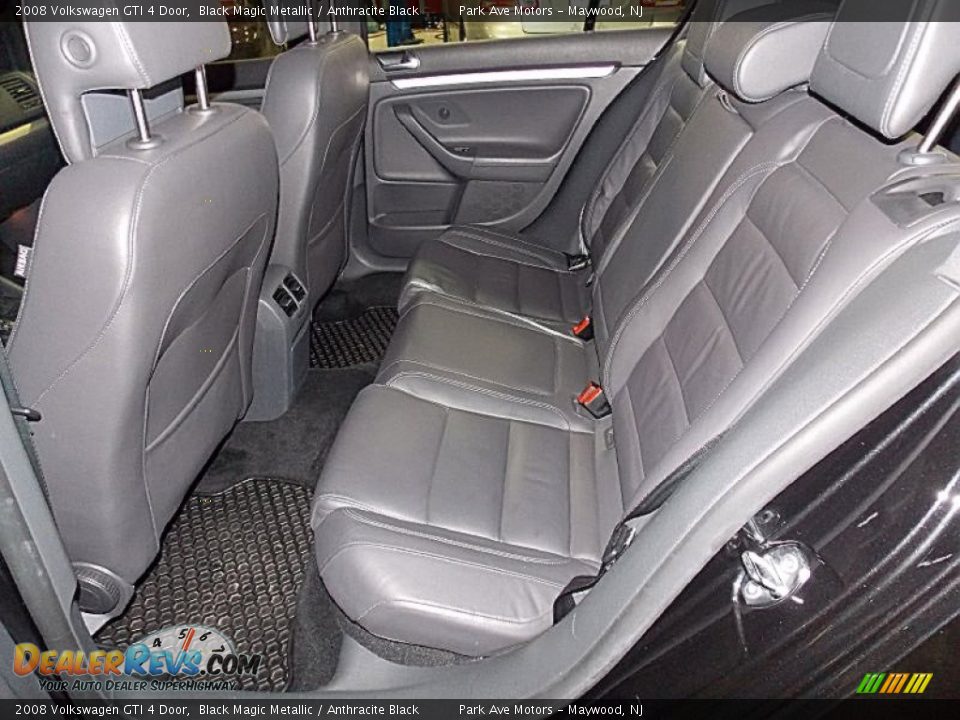 2008 Volkswagen GTI 4 Door Black Magic Metallic / Anthracite Black Photo #18